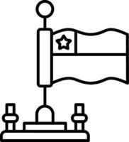 Chile Outline Style Icon vector