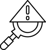 Risks Outline Style Icon vector