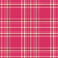 Pink plaid seamless pattern with a cozy checkered design. Perfect for fabric, decor, clothing, and wrapping paper. Classic tartan style adds a warm, timeless touch. vector