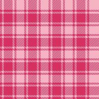 Classic checkered pink plaid seamless pattern. Great for fabric, home decor, and wrapping paper. Adds a cozy, timeless feel with a stylish tartan background. vector