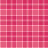 Pink plaid seamless pattern in a classic tartan style. Great for fabric, home decor, wrapping paper, and clothing. Cozy checkered background adds a warm touch to any project. vector