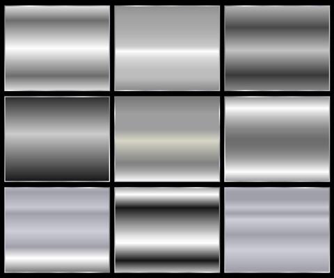 shiny with silver gradient and metallic texture effect. with shiny spots of polished metal