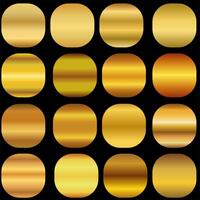 metallic gold gradient palette background. vector