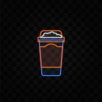 bubble tea shakes. Milkshake, Asian smoothie and mocha in glasses. neon style.Drink party, sweet drinks desserts, decent boba drinks banner. neon style. vector