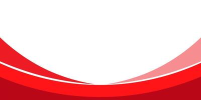 Red Abstract Wave Background with Curved Layers and White Space for Presentation Design vector