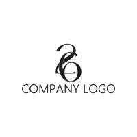 26 monogram symbol vector