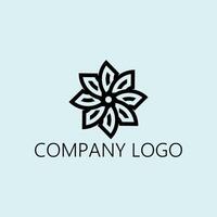 abstract Flower business logo design vector
