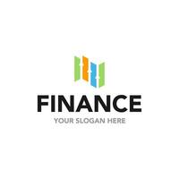 Financial growth logo design. Suitable for your financial company, logo, illustration, animation, etc. vector