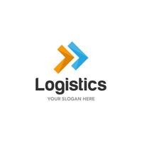 Transport logistic logo of express arrow moving forward for courier delivery or transportation and shipping service. Suitable for your design need, logo, illustration, animation, etc. vector