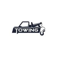 Towing company logo concept. Suitable for your design need, logo, illustration, animation, etc. vector