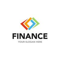 Flat design Financial logo template. Suitable for your financial company, logo, illustration, animation, etc. vector