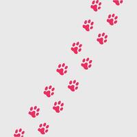 Printable Paw Print Fabric and Paper Design vector