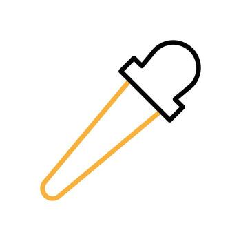 Two color picker tool Graphics design icon flat design vector