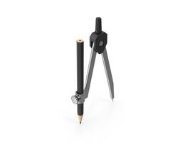Precision Drawing Compass Geometry Tool for Architects . Designers 3d white background photo