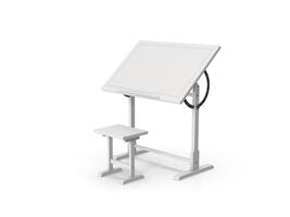 Adjustable Drafting Table Perfect for Artists Designers 3d white background photo