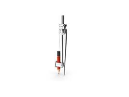Precision Drawing Compass Engineering Design Tool 3d white background photo