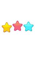 Vibrant stars in yellow, pink, and blue smoothly transition positions against a white background, creating a dynamic and playful visual sequence video