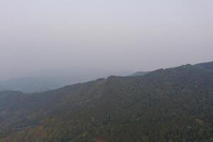 PM 2.5 in mountain view at Chiang Rai province, North of Thailand on 25 Mar 2021 morning 7.00 am.aa photo