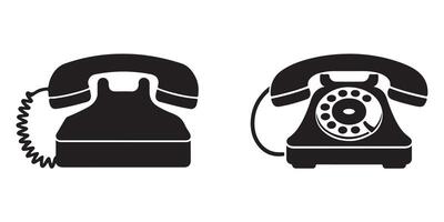 Telephone icon set. Telephone icon design. vector
