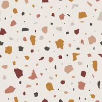 Terrazzo seamless pattern. Granite stone texture. Abstract background for interior design, wallpaper, stoneware. Vintage illustration vector