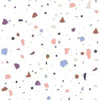 Terrazzo pattern with colorful stone. Seamless background in venetian style. Marble floor texture. Modern illustration vector
