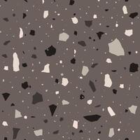 Venetian terrazzo flooring texture. Abstract seamless pattern in pastel colors. Modern monochrome illustration vector