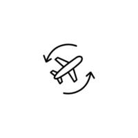 Update Flight Status Airplane Refresh Symbol vector