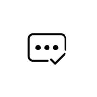 Text Field Dots with Checkmark vector