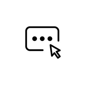 texto campo puntos con cursor vector