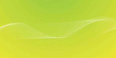 Minimal Abstract Yellow Green Wave Background vector