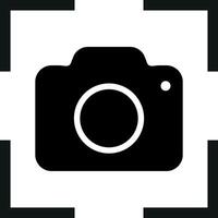 Camera scan icon . Camera capture symbol . Photo focus icon . illustration vector