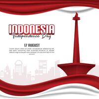 A poster for Indonesia Independence Day Celebration vector