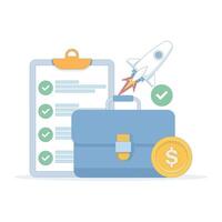 Business tools for growth and success vector