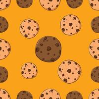 Chocolate Chip Cookies Seamless vector
