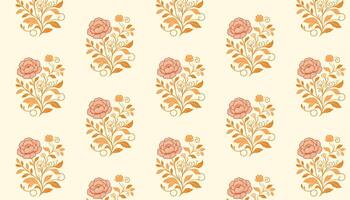 floral pattern with soft petal line work and continuous floral designs for fashion fabric vector