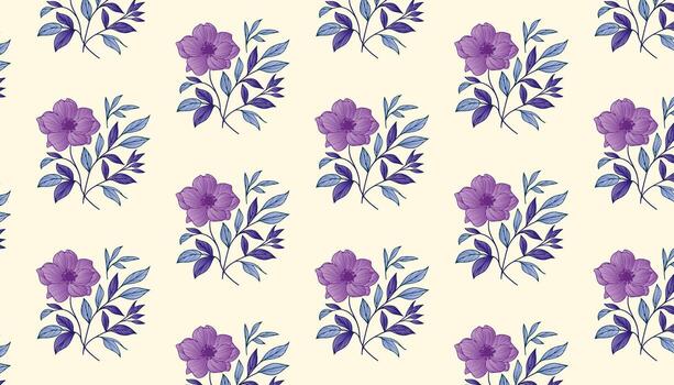 floral pattern with abstract rose sketches and soft leaf outlines for fashion textile design vector