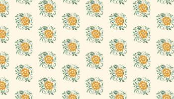 floral pattern created with continuous floral illustrations in a soft botanical style vector