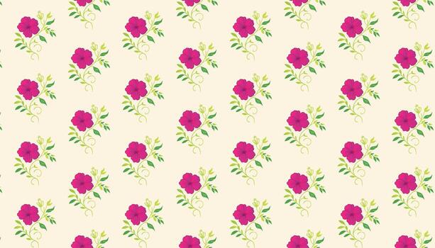 floral pattern featuring soft leaf lines and sketched flowers for digital wrapping papers vector