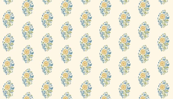 floral pattern with single line flowers and natural leaf sketches for textile and surface design