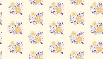 floral pattern featuring rose silhouettes and graceful leaf shapes for women clothing vector