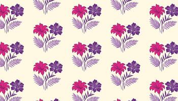 floral pattern featuring clean rose line drawings and soft abstract leaves for packaging vector