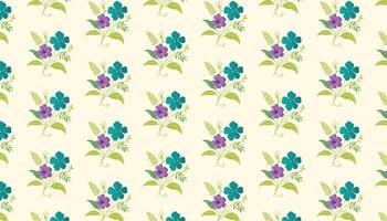 floral pattern composed of artistic nature inspired forms and flower line drawings for fabric vector