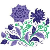 single line floral sketch with leafy vines and botanical design aesthetics for fashion accessories and decor vector