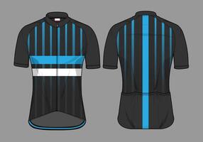 Jersey design for cycling team uniform template vector