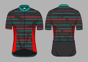 Cycling Jersey Abstract Horizontal Lines Design vector