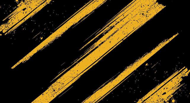 amarillo grunge cepillo golpes en un oscuro antecedentes crear un dinámica modelo vector
