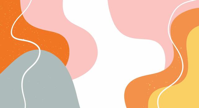 Minimalist background with pastel colors and abstract shapes for graphic design use vector