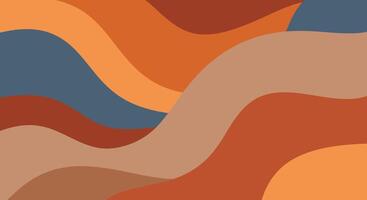 Flowing abstract background with earth tones for artistic projects vector