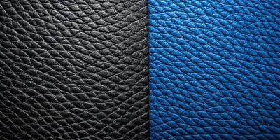 A close up of two different types of leather photo