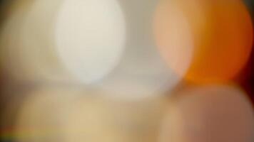 Light Leaks abstract footage Moving blinking circle lens glow flare bokeh overlays natural animation defocused blurred color background. Compositing over your footage, stylizing , transitions video